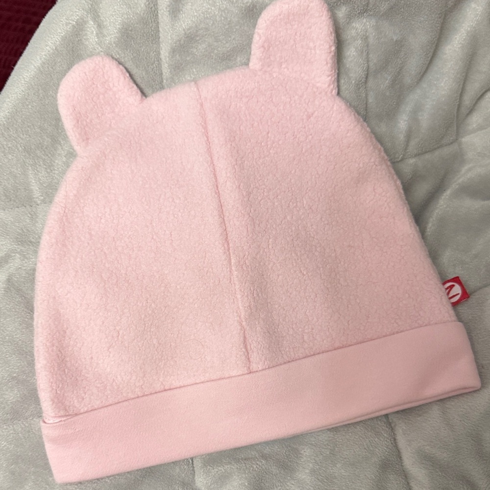 Zutano Pink Fleece Beanie with Ears 24 Months